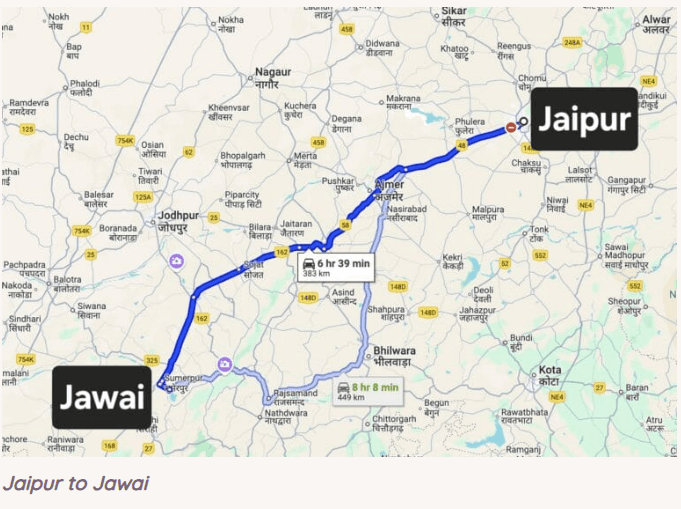Jaipur to Jawai